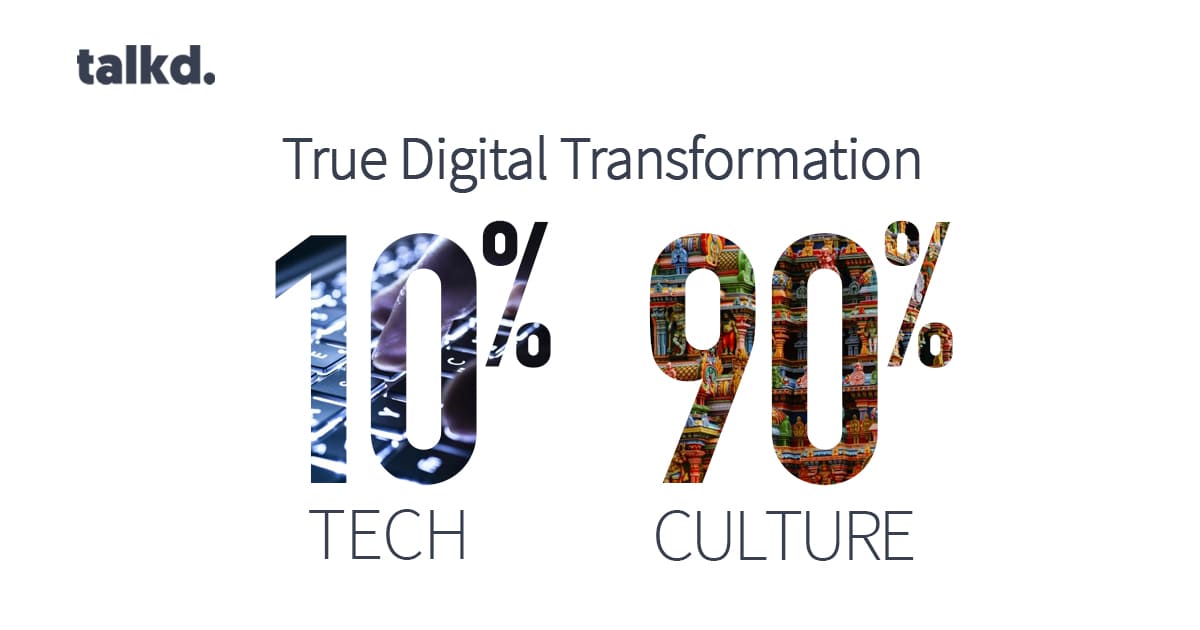 Digital Transformation 10% Tech. 90% Culture
